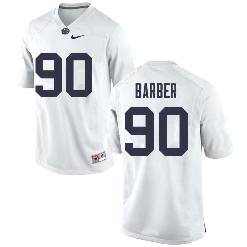 NCAA Nike Men's Penn State Nittany Lions Damion Barber #90 College Football Authentic White Stitched Jersey XUS4798RJ